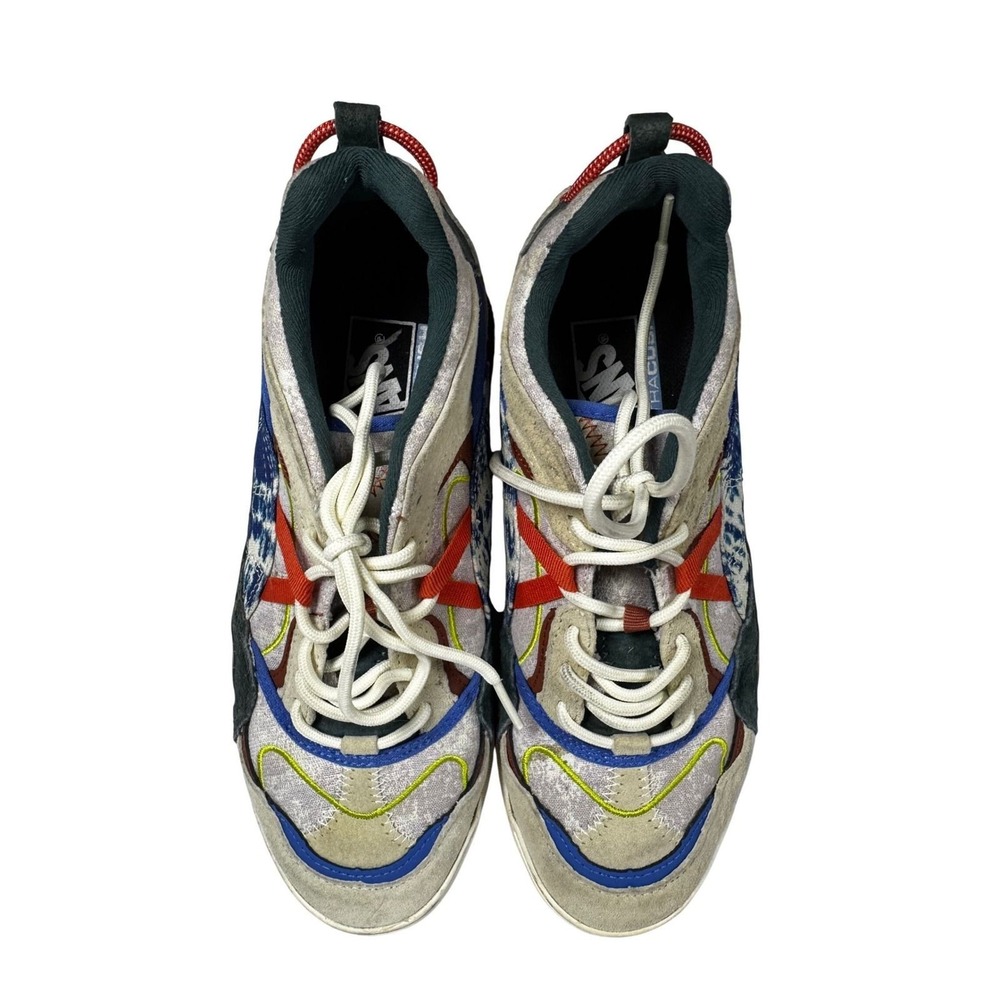 Vans Varix WC Multi Color Patchwork Suede Chunky Sneakers Mens 7.5 Womens 9
